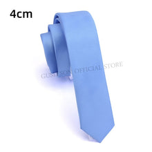 Charger l'image dans la galerie, GUSLESON Quality Casual 4cm Slim Solid Tie Red Yellow Green Ties Handmade Fashion Men Woven Skinny Necktie For Wedding Party