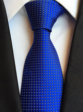 Charger l'image dans la galerie, New Fashion Striped Plaid Men's Tie Red Blue Grey Classic Neck Ties Leisure Business Wedding High Quality 8cm Silk Necktie