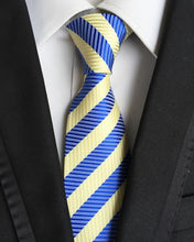 Charger l'image dans la galerie, New Fashion Striped Plaid Men's Tie Red Blue Grey Classic Neck Ties Leisure Business Wedding High Quality 8cm Silk Necktie
