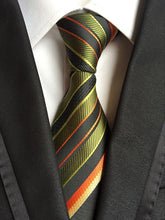 Charger l'image dans la galerie, New Fashion Striped Plaid Men's Tie Red Blue Grey Classic Neck Ties Leisure Business Wedding High Quality 8cm Silk Necktie