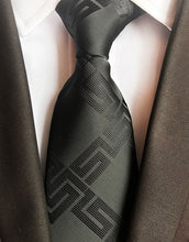 Charger l'image dans la galerie, New Fashion Striped Plaid Men's Tie Red Blue Grey Classic Neck Ties Leisure Business Wedding High Quality 8cm Silk Necktie