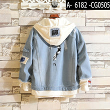 Charger l'image dans la galerie, XXXtentacion Denim Jacket Fake two pieces Coat Hip Hop Harajuku Rapper Singer XXXtentacion Hoodies Men/Women Fashion Streetwear