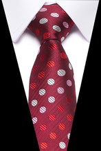 Charger l'image dans la galerie, 100% Silk tie skinny 7.5 cm Red floral necktie high fashion plaid ties for men slim cotton cravat neckties Mens gravatas