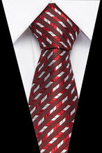Charger l'image dans la galerie, 100% Silk tie skinny 7.5 cm Red floral necktie high fashion plaid ties for men slim cotton cravat neckties Mens gravatas