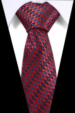 Charger l'image dans la galerie, 100% Silk tie skinny 7.5 cm Red floral necktie high fashion plaid ties for men slim cotton cravat neckties Mens gravatas