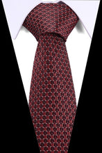 Charger l'image dans la galerie, 100% Silk tie skinny 7.5 cm Red floral necktie high fashion plaid ties for men slim cotton cravat neckties Mens gravatas