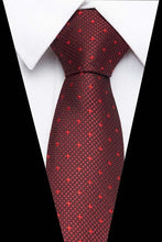Charger l'image dans la galerie, 100% Silk tie skinny 7.5 cm Red floral necktie high fashion plaid ties for men slim cotton cravat neckties Mens gravatas