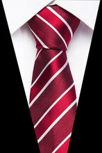 Charger l'image dans la galerie, 100% Silk tie skinny 7.5 cm Red floral necktie high fashion plaid ties for men slim cotton cravat neckties Mens gravatas