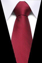 Charger l'image dans la galerie, 100% Silk tie skinny 7.5 cm Red floral necktie high fashion plaid ties for men slim cotton cravat neckties Mens gravatas