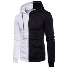Charger l'image dans la galerie, Hip Hop Zipper Hooded Sweatshirt Men Spring Casual Flag Print Pullover Hoodies Sweatshirts Male Solid Streetswear Red Black