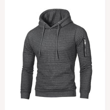 Charger l'image dans la galerie, Hip Hop Zipper Hooded Sweatshirt Men Spring Casual Flag Print Pullover Hoodies Sweatshirts Male Solid Streetswear Red Black