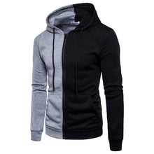 Charger l'image dans la galerie, Hip Hop Zipper Hooded Sweatshirt Men Spring Casual Flag Print Pullover Hoodies Sweatshirts Male Solid Streetswear Red Black