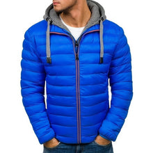 Charger l'image dans la galerie, SHUJIN Slim Warm Coats Spring Winter Men's Lightweight Windproof Packable Warm Jacket Solid Color Jackests Outwear