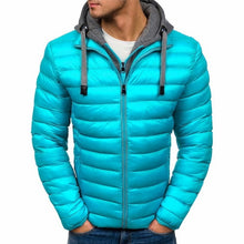 Charger l'image dans la galerie, SHUJIN Slim Warm Coats Spring Winter Men's Lightweight Windproof Packable Warm Jacket Solid Color Jackests Outwear