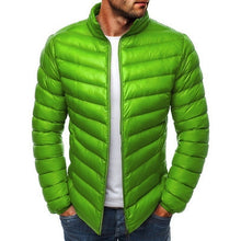 Charger l'image dans la galerie, SHUJIN Slim Warm Coats Spring Winter Men's Lightweight Windproof Packable Warm Jacket Solid Color Jackests Outwear