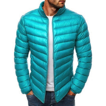 Charger l'image dans la galerie, SHUJIN Slim Warm Coats Spring Winter Men's Lightweight Windproof Packable Warm Jacket Solid Color Jackests Outwear