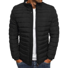 Charger l'image dans la galerie, SHUJIN Slim Warm Coats Spring Winter Men's Lightweight Windproof Packable Warm Jacket Solid Color Jackests Outwear
