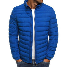 Charger l'image dans la galerie, SHUJIN Slim Warm Coats Spring Winter Men's Lightweight Windproof Packable Warm Jacket Solid Color Jackests Outwear