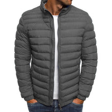Charger l'image dans la galerie, SHUJIN Slim Warm Coats Spring Winter Men's Lightweight Windproof Packable Warm Jacket Solid Color Jackests Outwear