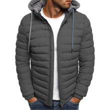 Charger l'image dans la galerie, SHUJIN Slim Warm Coats Spring Winter Men's Lightweight Windproof Packable Warm Jacket Solid Color Jackests Outwear