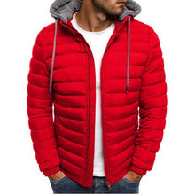 Charger l'image dans la galerie, SHUJIN Slim Warm Coats Spring Winter Men's Lightweight Windproof Packable Warm Jacket Solid Color Jackests Outwear