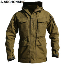 Charger l'image dans la galerie, M65 UK US Army Clothes Windbreaker Military Field Jackets Mens Winter/Autumn Waterproof Flight Pilot Coat Hoodie Three colors