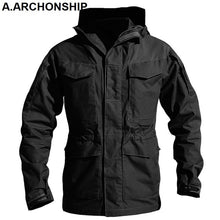 Charger l'image dans la galerie, M65 UK US Army Clothes Windbreaker Military Field Jackets Mens Winter/Autumn Waterproof Flight Pilot Coat Hoodie Three colors