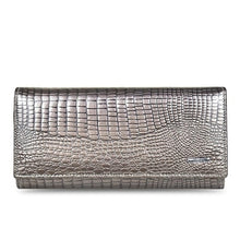 Charger l'image dans la galerie, DICIHAYA Genuine Leather Women's Wallets Fallow Long Ladies Double Zipper Wallet Clutch Bag Design Red Purse Crocodile Purses