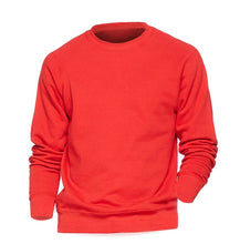 Charger l'image dans la galerie, Solid color Sweatshirt Men Hoodie Crewneck Sweatshirts Winter Autumn Fleece Hoody Casual Gray Blue Red Black White Streetwear