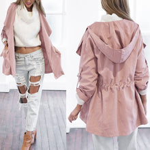 Charger l'image dans la galerie, VISNXGI Spring Autumn Jacket Long Jackets And Coats Female Coat Casual Army Green Bomber Jacket Women Basic Outwear Jackets S-XL