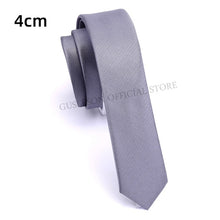 Charger l&#39;image dans la galerie, GUSLESON Quality Casual 4cm Slim Solid Tie Red Yellow Green Ties Handmade Fashion Men Woven Skinny Necktie For Wedding Party
