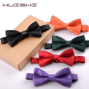 HUISHI Classic Kid Children Bow Tie Boys Grils Baby Children Bowtie Fashion Solid Color Mint Green Red Black Toddle Pets Cravate