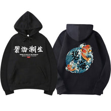 Charger l&#39;image dans la galerie, kanye west japanese streetwear Chinese characters Men Hoodies Sweatshirts Fashion Autumn Hip Hop Black Hoodie Erkek sweatshirt
