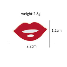 Charger l&#39;image dans la galerie, Fashion Sexy Red Lips Enamel Pin Brooches For Women Cartoon Lipstick Brooch Badges Denim Accessories Lapel Pins Girl Men Jewelry
