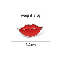 Charger l&#39;image dans la galerie, Fashion Sexy Red Lips Enamel Pin Brooches For Women Cartoon Lipstick Brooch Badges Denim Accessories Lapel Pins Girl Men Jewelry
