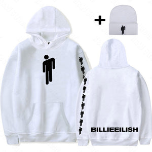 Billie Eilish hoodies women men streetwear girl red clothes harajuku shirt beanies new sweatshirts Top hat bad guy