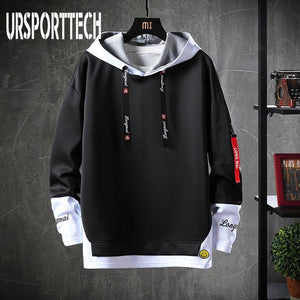 Spring Autumn Men Hoodies Sweatshirts Men Solid Fleece Streetwear Pullover Hoodie Men/Women Casual Hooded Sweatshirt Hip Hop