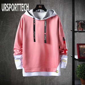 Spring Autumn Men Hoodies Sweatshirts Men Solid Fleece Streetwear Pullover Hoodie Men/Women Casual Hooded Sweatshirt Hip Hop