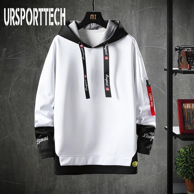 Spring Autumn Men Hoodies Sweatshirts Men Solid Fleece Streetwear Pullover Hoodie Men/Women Casual Hooded Sweatshirt Hip Hop