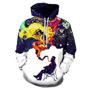 TUNSECHY NEW 2020 Hot Fashion Men/Women 3d Sweatshirts Print Spilled Milk Space Galaxy Hooded Hoodies Thin Unisex Pullovers Tops