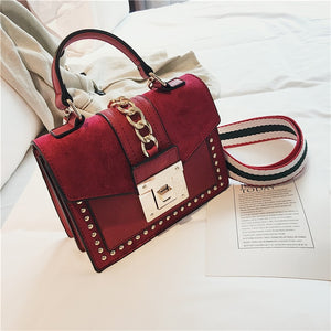 Luxury Handbags Women Bags Designer Rivet crossbody bags for women Fashion Small Messenger Shoulder bag ladies Hand Bag Red