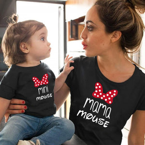 Ropa a juego para la familia, ropa para la mamá y para mi, trajes para la familia, camisetas de algodón para la hija, ropa para la niña