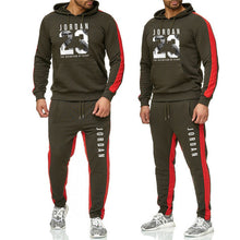 Charger l'image dans la galerie, Marque vêtements hommes mode survêtement décontracté Sportsuit hommes sweats capuches vêtements de sport JORDAN 23 manteau + pantalon hommes ensemble
