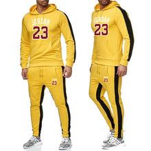 Charger l'image dans la galerie, Marque vêtements hommes mode survêtement décontracté Sportsuit hommes sweats capuches vêtements de sport JORDAN 23 manteau + pantalon hommes ensemble
