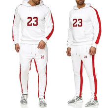 Charger l'image dans la galerie, Marque vêtements hommes mode survêtement décontracté Sportsuit hommes sweats capuches vêtements de sport JORDAN 23 manteau + pantalon hommes ensemble
