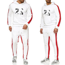 Charger l'image dans la galerie, Marque vêtements hommes mode survêtement décontracté Sportsuit hommes sweats capuches vêtements de sport JORDAN 23 manteau + pantalon hommes ensemble
